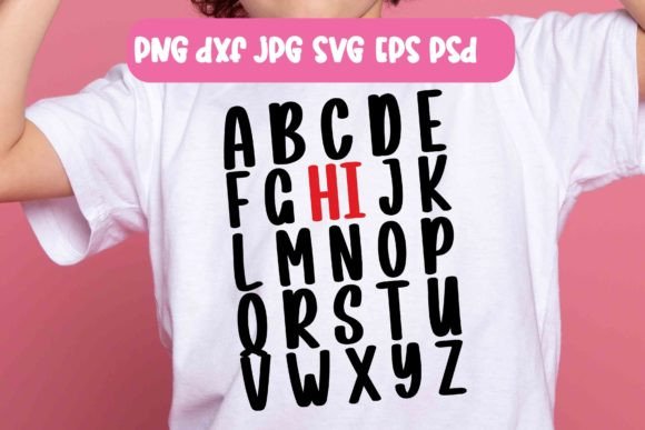 Alphabet HI: A Bold and Playful Font for Creative Projects