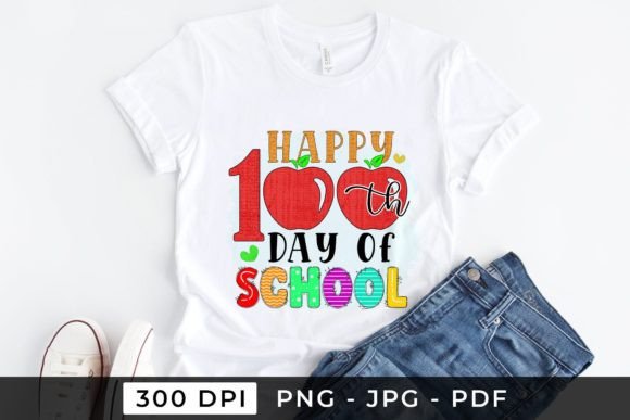 Happy 100th Day of School PNG: A Versatile Design for Creative Expression
