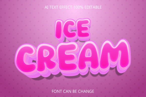 Ice Cream Text Effect on Your Designs: A Trendy Way to Elevate Visual Communication
