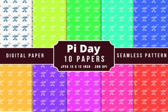 Pi Day Digital Paper Patterns: A Creative Resource for Educators and Designers