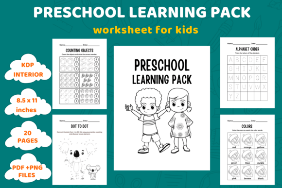 Preschool Learning Pack Worksheets